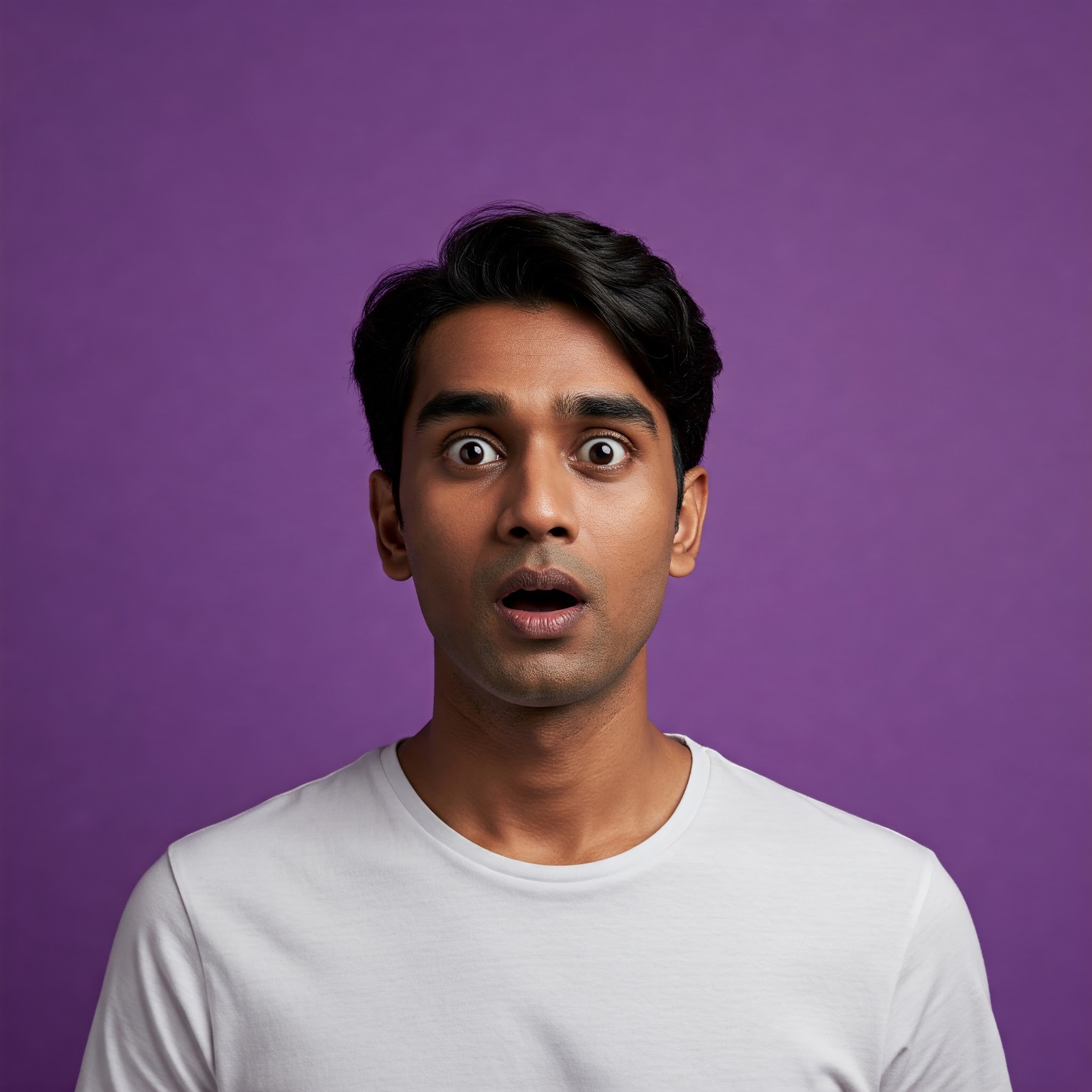 photo of Man with Wide Eyes and Open Mouth